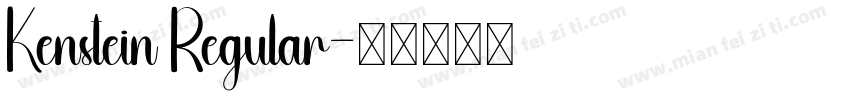 Kenstein Regular字体转换